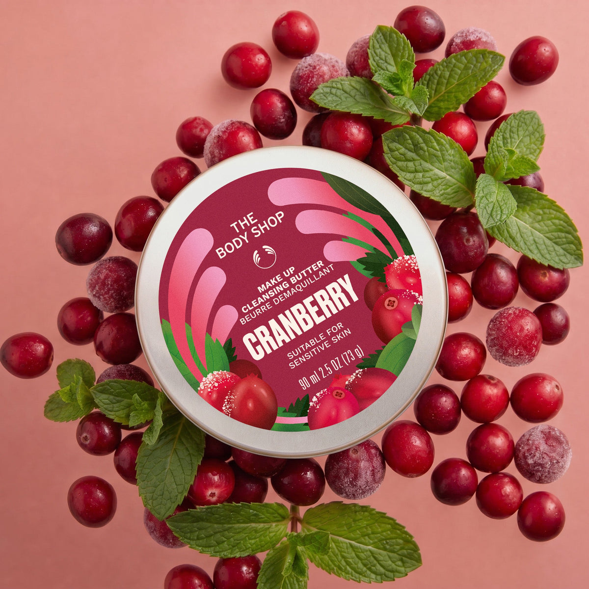 Frosted Cranberry & Mint Leaves Cleansing Butter