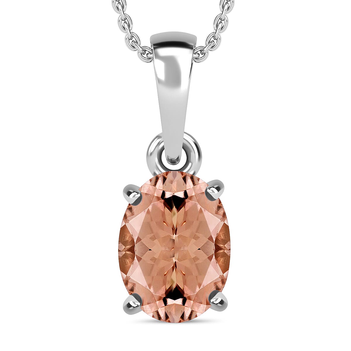 Timeless Solitaire Pendant Necklace 20 Inches