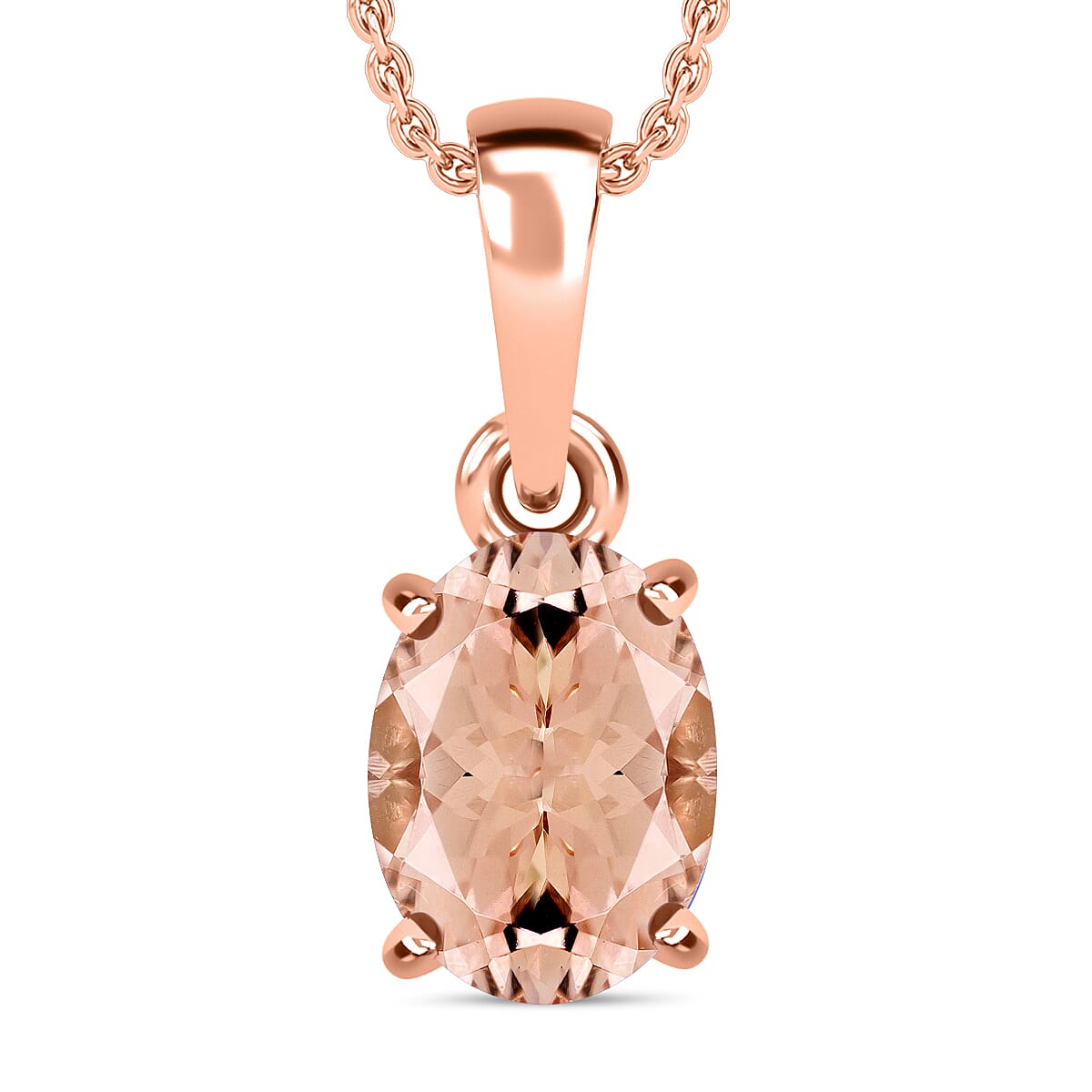 Timeless Solitaire Pendant Necklace 20 Inches