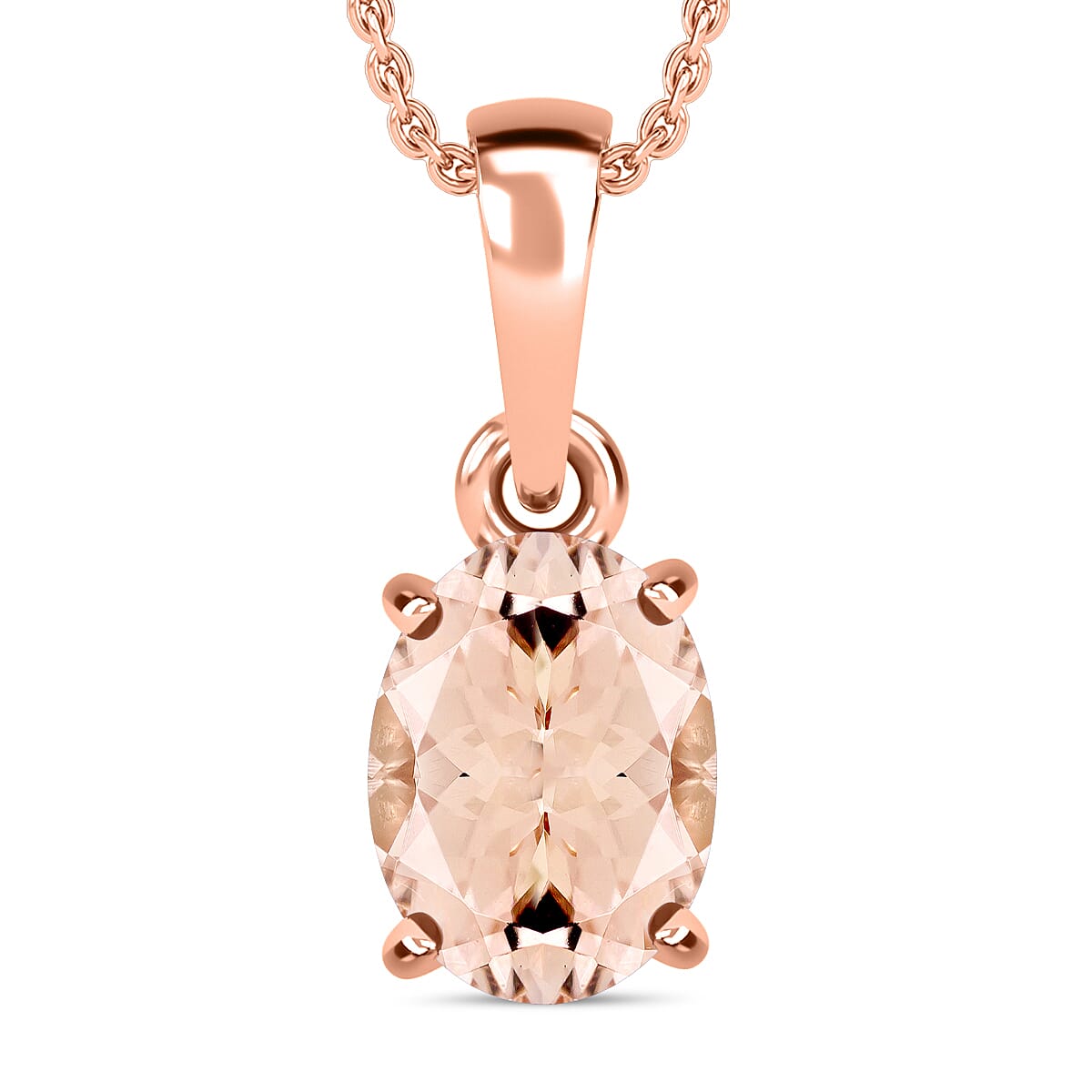 Timeless Solitaire Pendant Necklace 20 Inches
