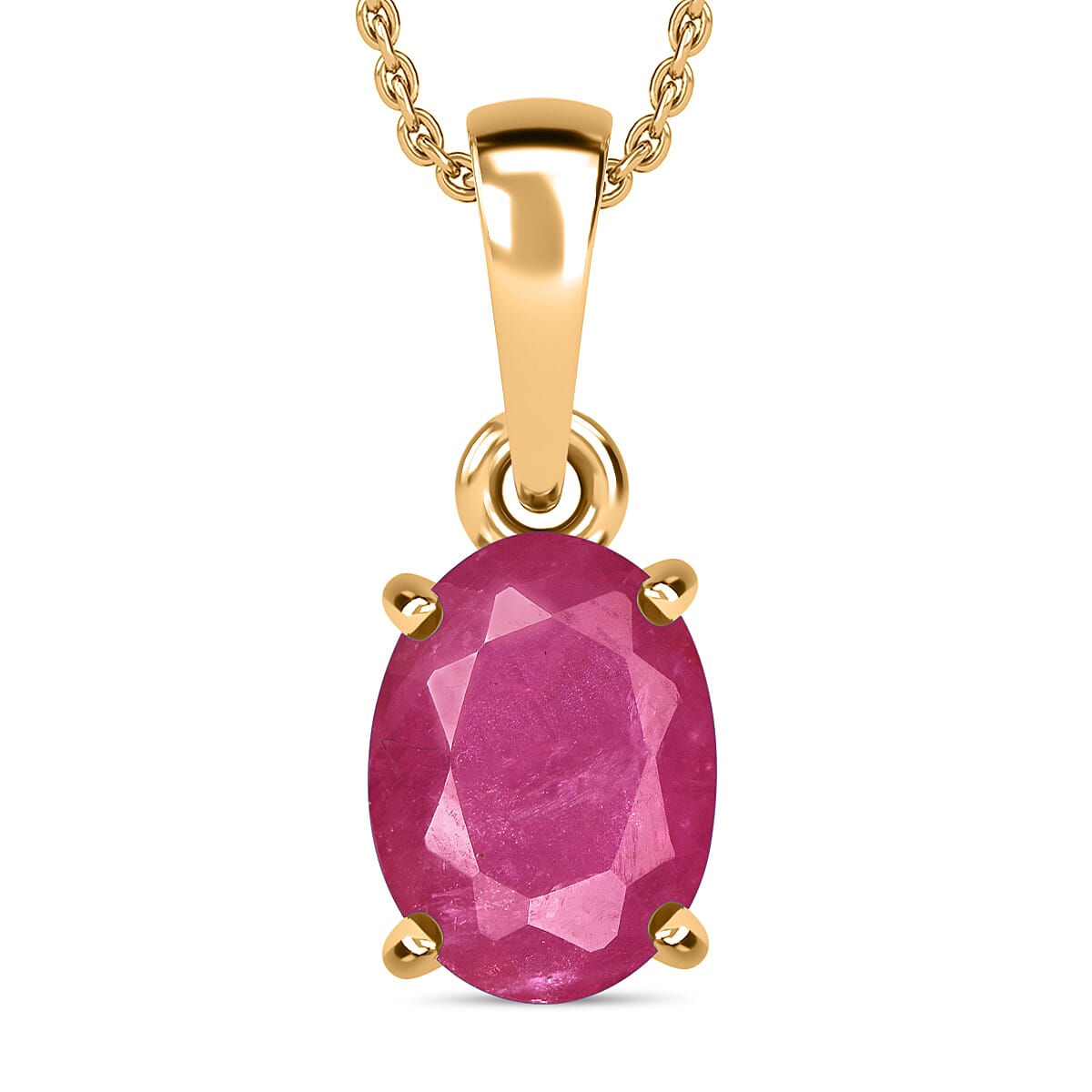 Timeless Solitaire Pendant Necklace 20 Inches