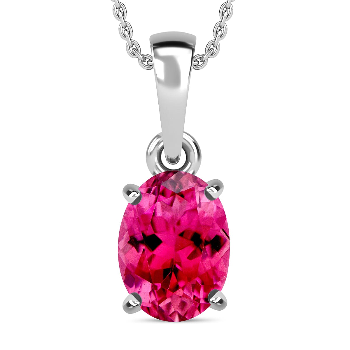 Timeless Solitaire Pendant Necklace 20 Inches