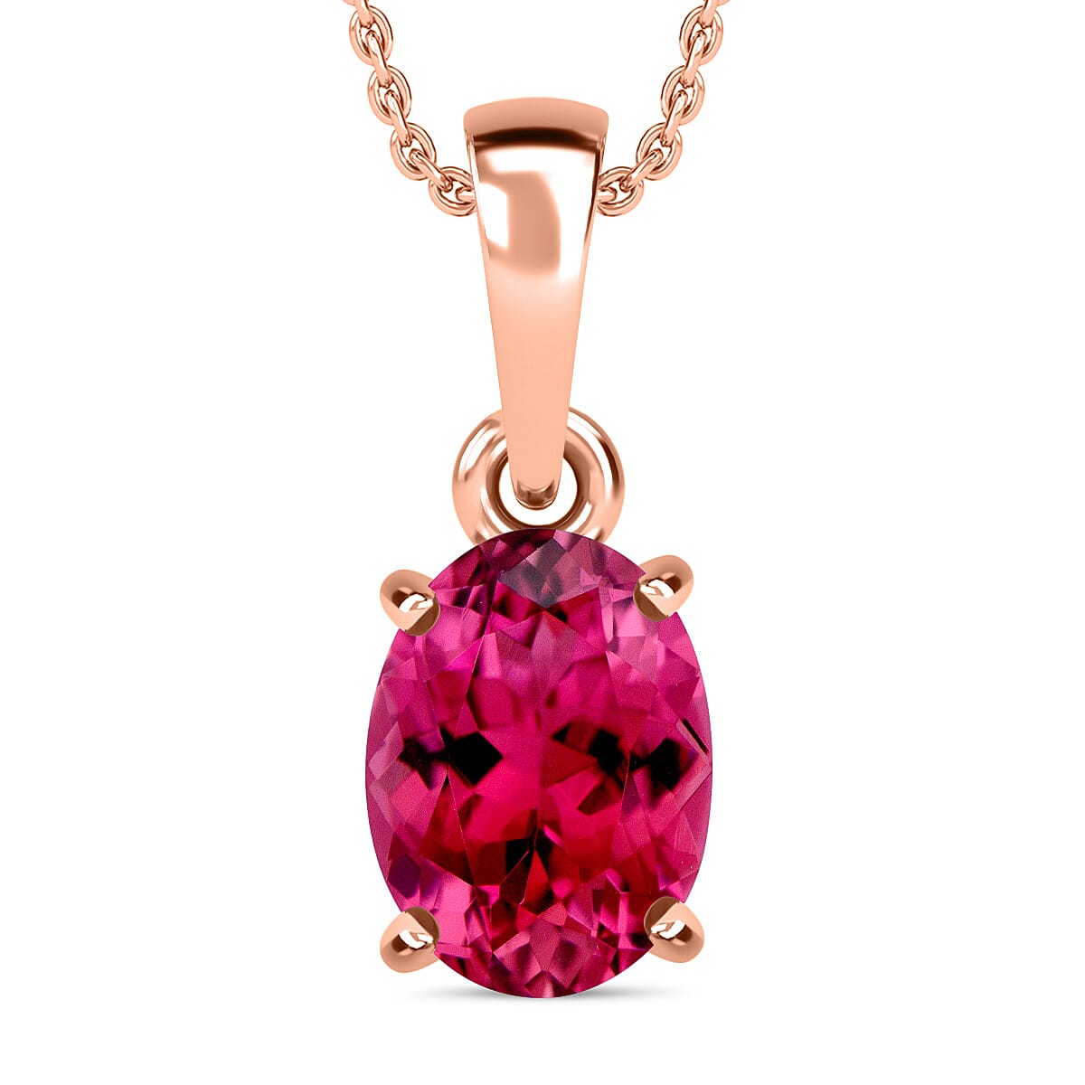 Timeless Solitaire Pendant Necklace 20 Inches