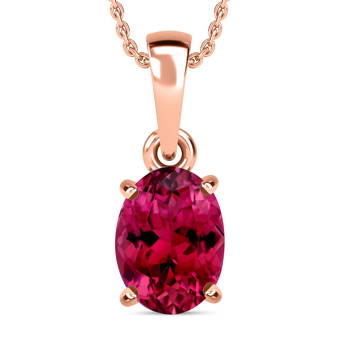 Timeless Solitaire Pendant Necklace 20 Inches