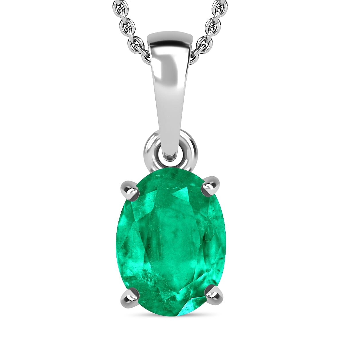Timeless Solitaire Pendant Necklace 20 Inches