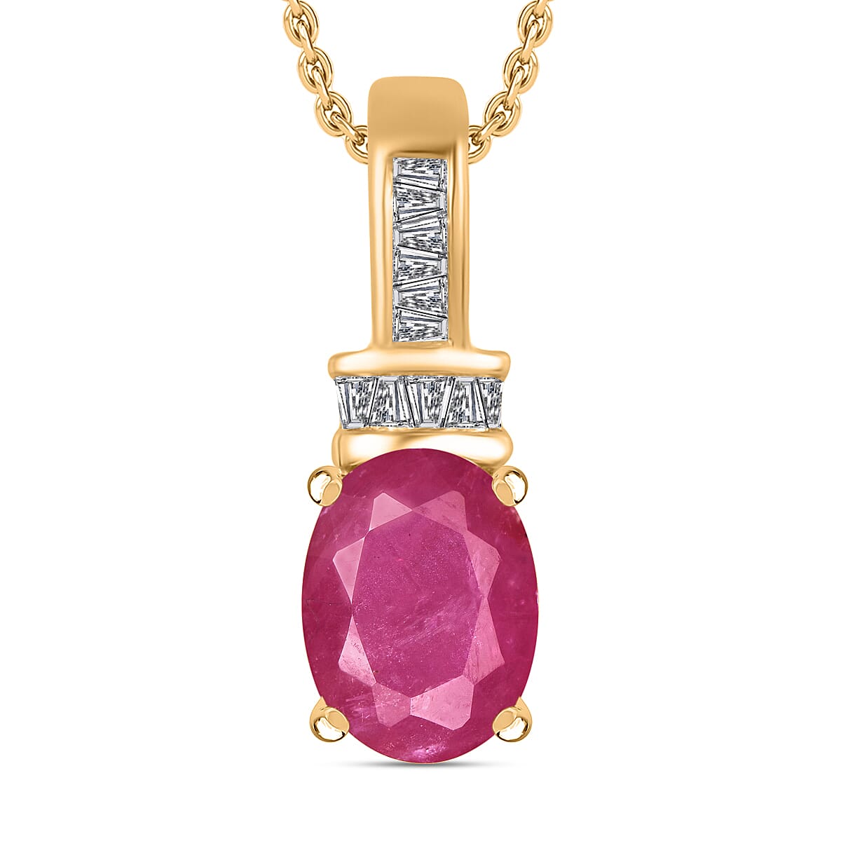 Luxoro Premium Tanzanite and G-H I1 Diamond Pendant Necklace 20 Inches in 14K White Gold 1.40 ctw