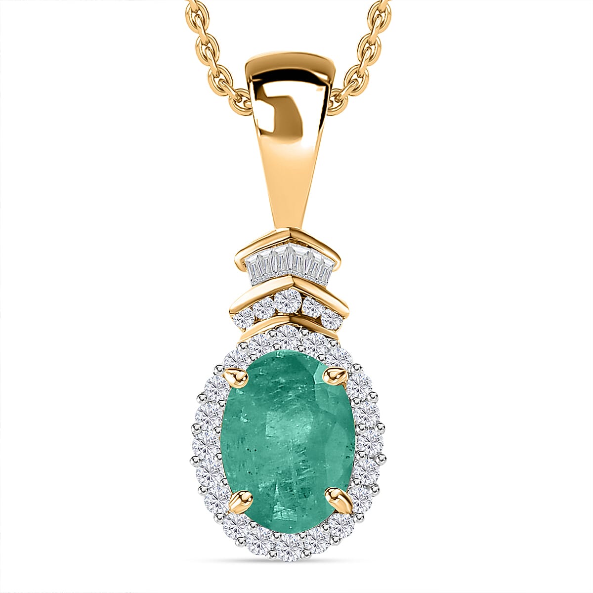 Rhapsody AAAA Tanzanite and E-F VS2 Diamond 1.60 ctw Pendant Necklace 20 Inches in 18K Yellow Gold