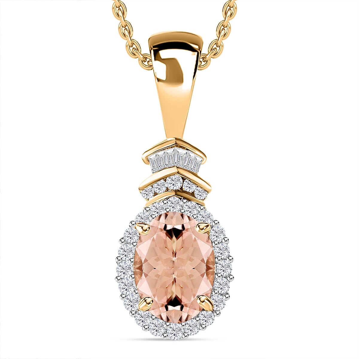 Rhapsody AAAA Tanzanite and E-F VS2 Diamond 1.60 ctw Pendant Necklace 20 Inches in 18K Yellow Gold