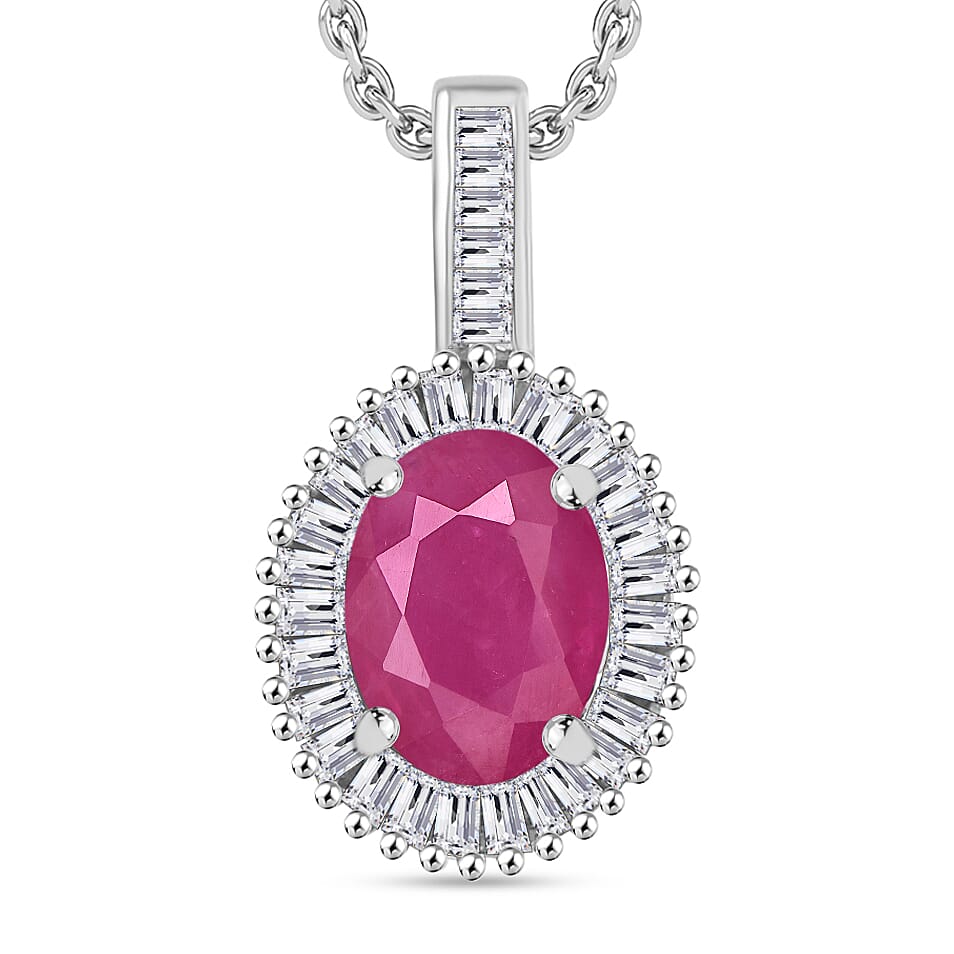 Rhapsody AAAA Turkizite and E-F VS2 Diamond Pendant Necklace 20 Inches in 950 Platinum 1.51 ctw