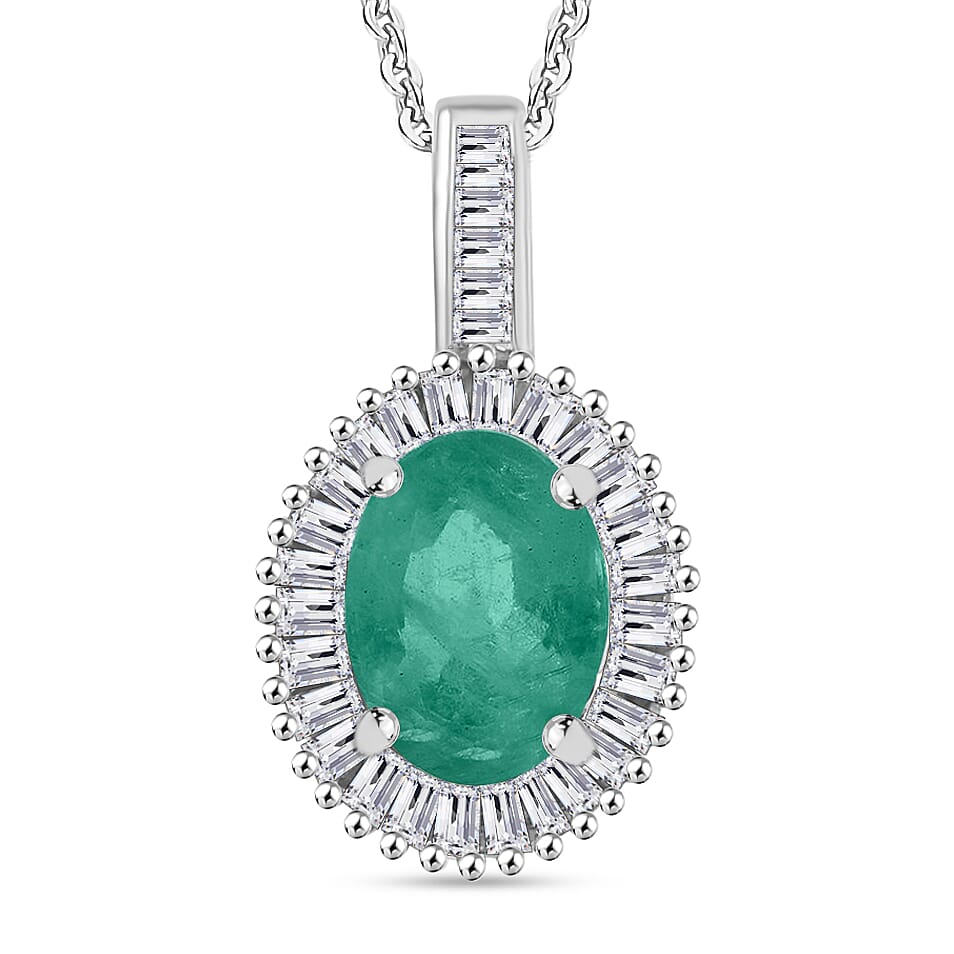Rhapsody AAAA Turkizite and E-F VS2 Diamond Pendant Necklace 20 Inches in 950 Platinum 1.51 ctw