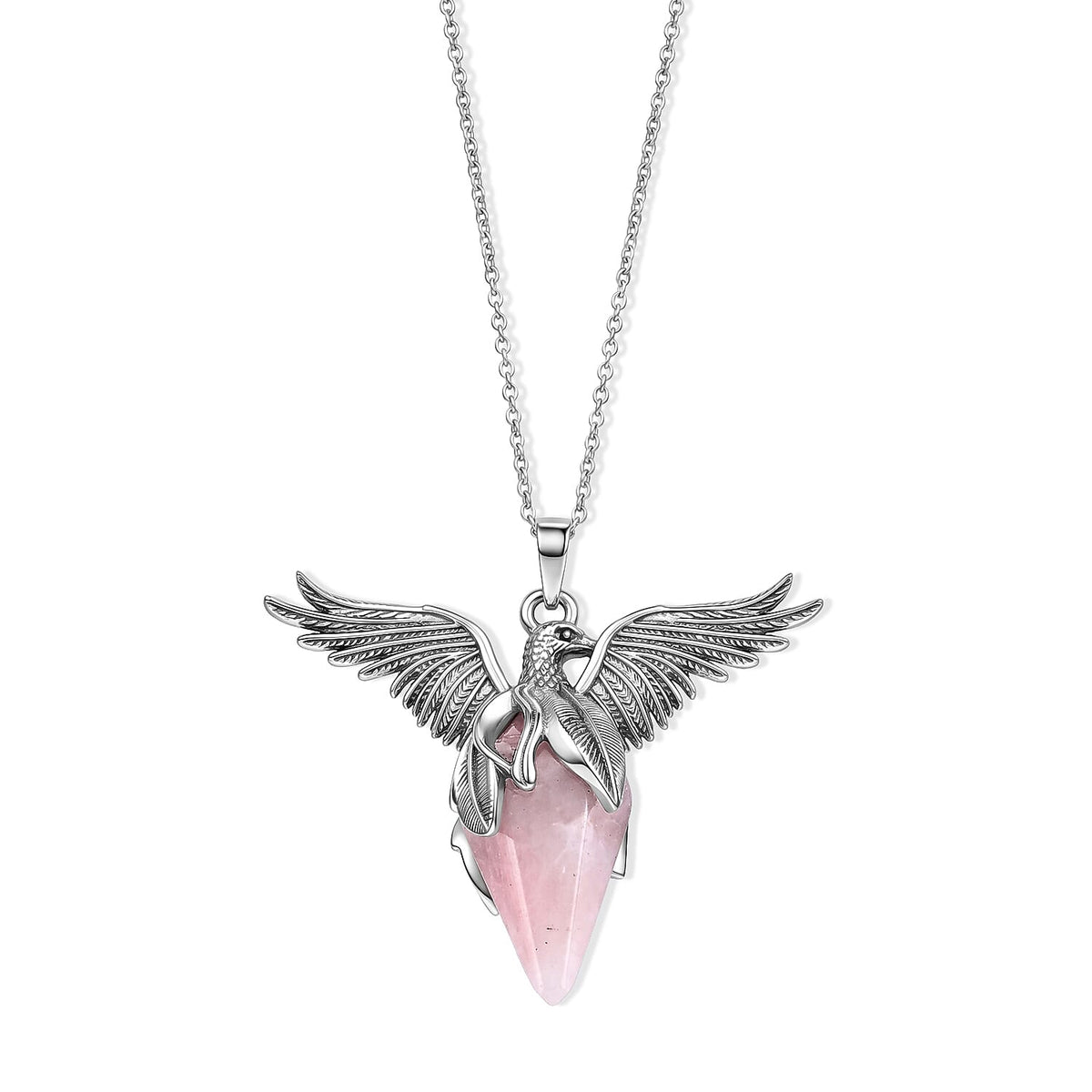 African Amethyst Pendant in Silvertone with Stainless Steel Necklace (20 Inches) 45.00 ctw 4491227