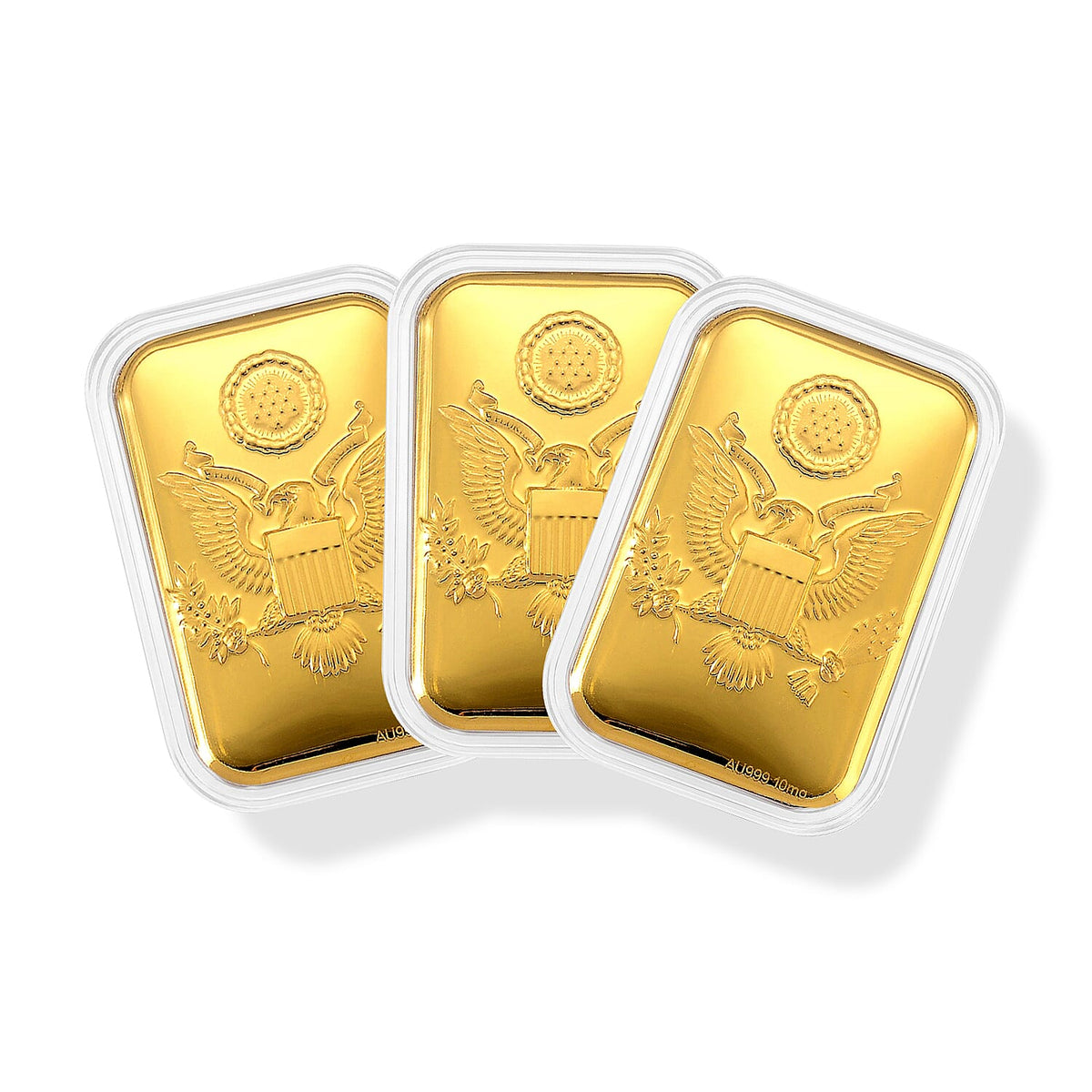 Set of 3 - Eagle Crest - Pride of the Nation a Nation's Heart and Pressed in Gold
