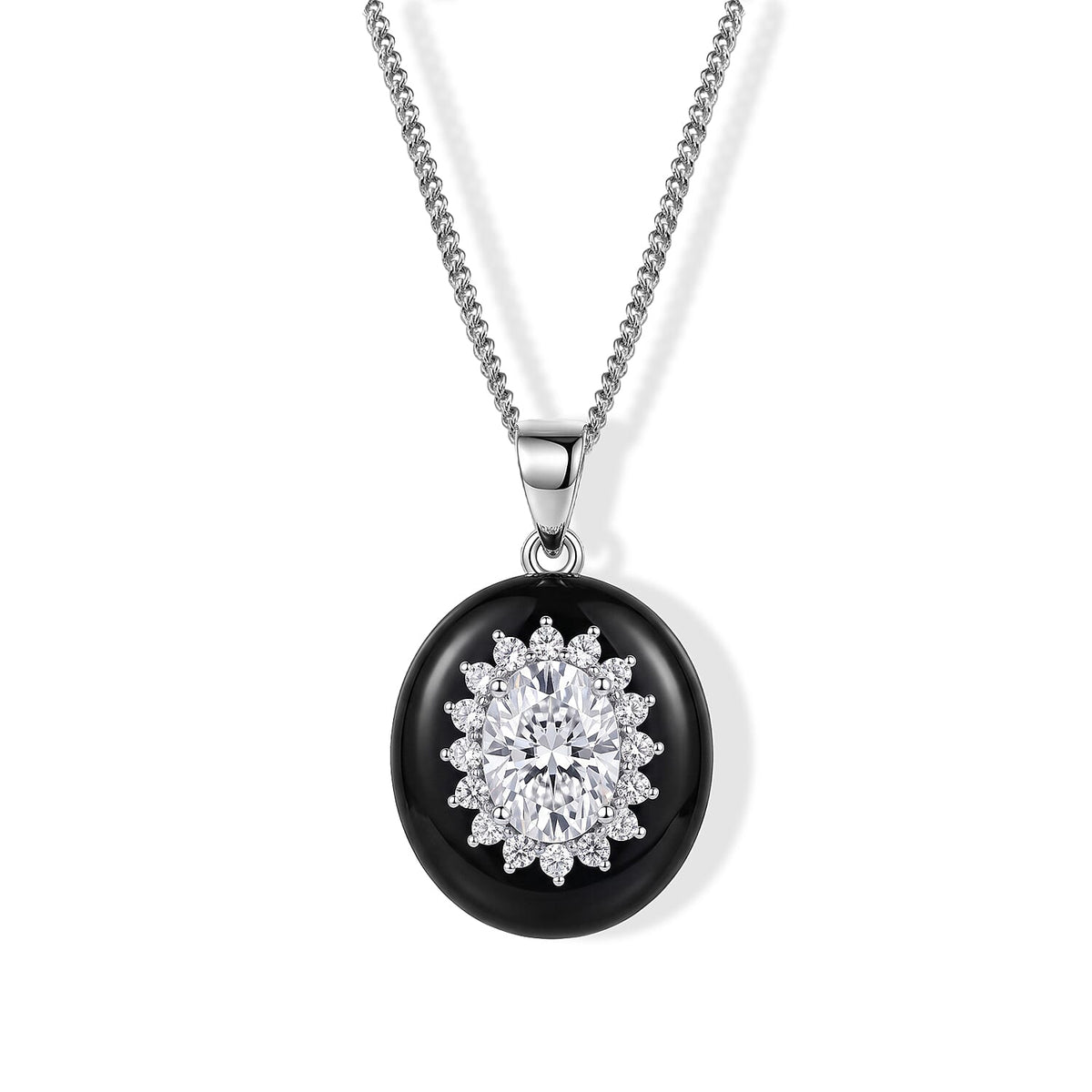 D''Joy Red Jade, Multi Gemstone Pendant Necklace (18 Inches) in Rhodium Over Sterling Silver 9.50 ctw
