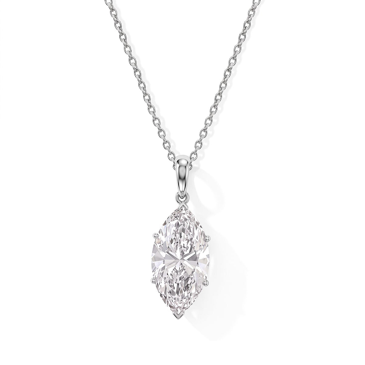 Doorbuster IGI Certified Luxuriant Asscher Cut Lab Grown Diamond G VS 7.00 ctw Pendant Necklace in 950 Platinum 5.30 Grams 18 Inches