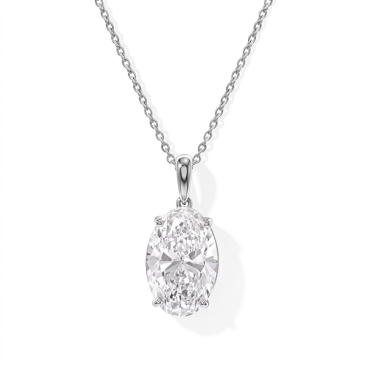 Doorbuster IGI Certified Luxuriant Asscher Cut Lab Grown Diamond G VS 7.00 ctw Pendant Necklace in 950 Platinum 5.30 Grams 18 Inches