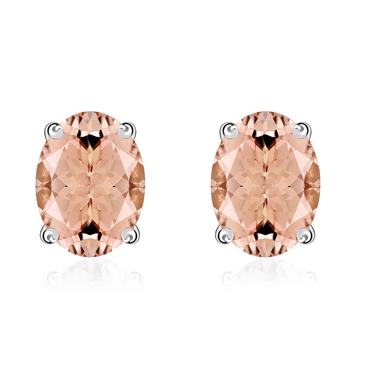 Tanzanite Solitaire Stud Earrings in Platinum Over Sterling Silver 1.65 ctw