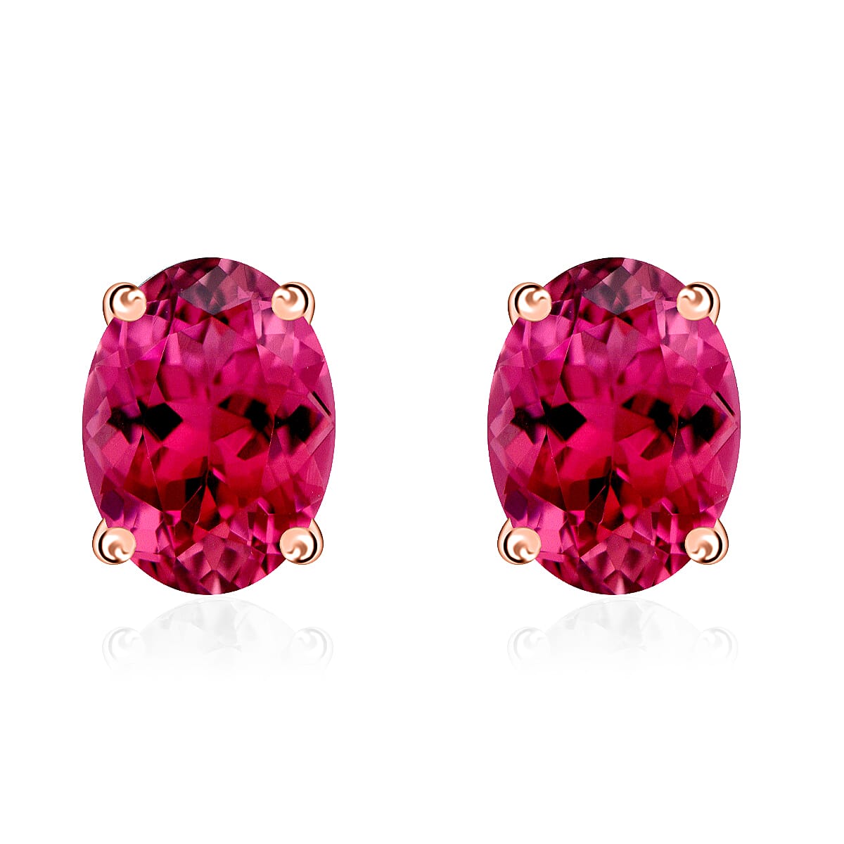 Tanzanite Solitaire Stud Earrings in Platinum Over Sterling Silver 1.65 ctw