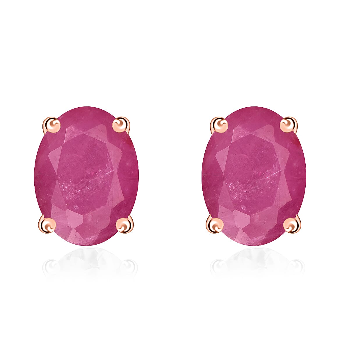 Tanzanite Solitaire Stud Earrings in Platinum Over Sterling Silver 1.65 ctw
