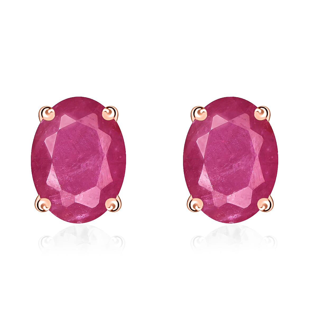 Tanzanite Solitaire Stud Earrings in Platinum Over Sterling Silver 1.65 ctw