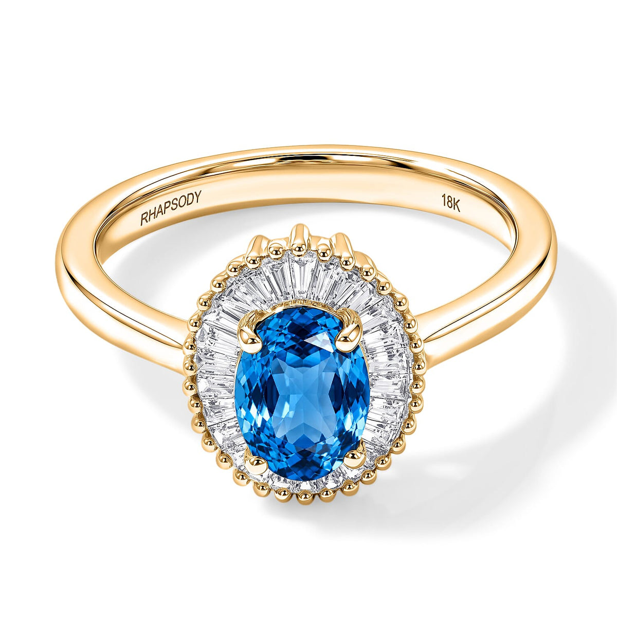 Luxoro Premium Mangoro Aquamarine and G-H I1 Diamond Ring in 14K White Gold (Size 10.0) 1.00 ctw