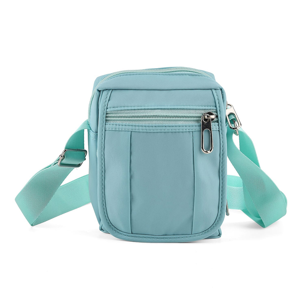 La Marey Black Crossbody Bag with RFID Wall (4.9"x2.4"x6.3")