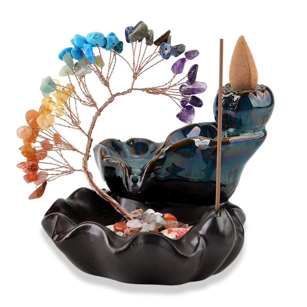 Livmore Citrine Tree withCeramic Base.