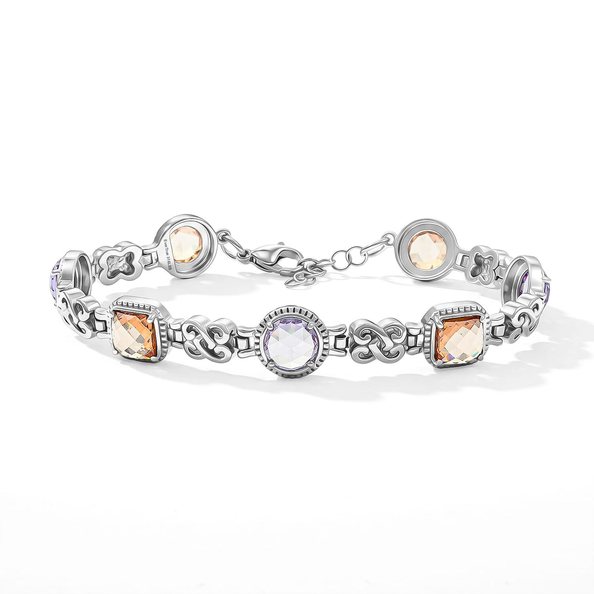 SB10425 Pure Stainless CZ08 Bracelet