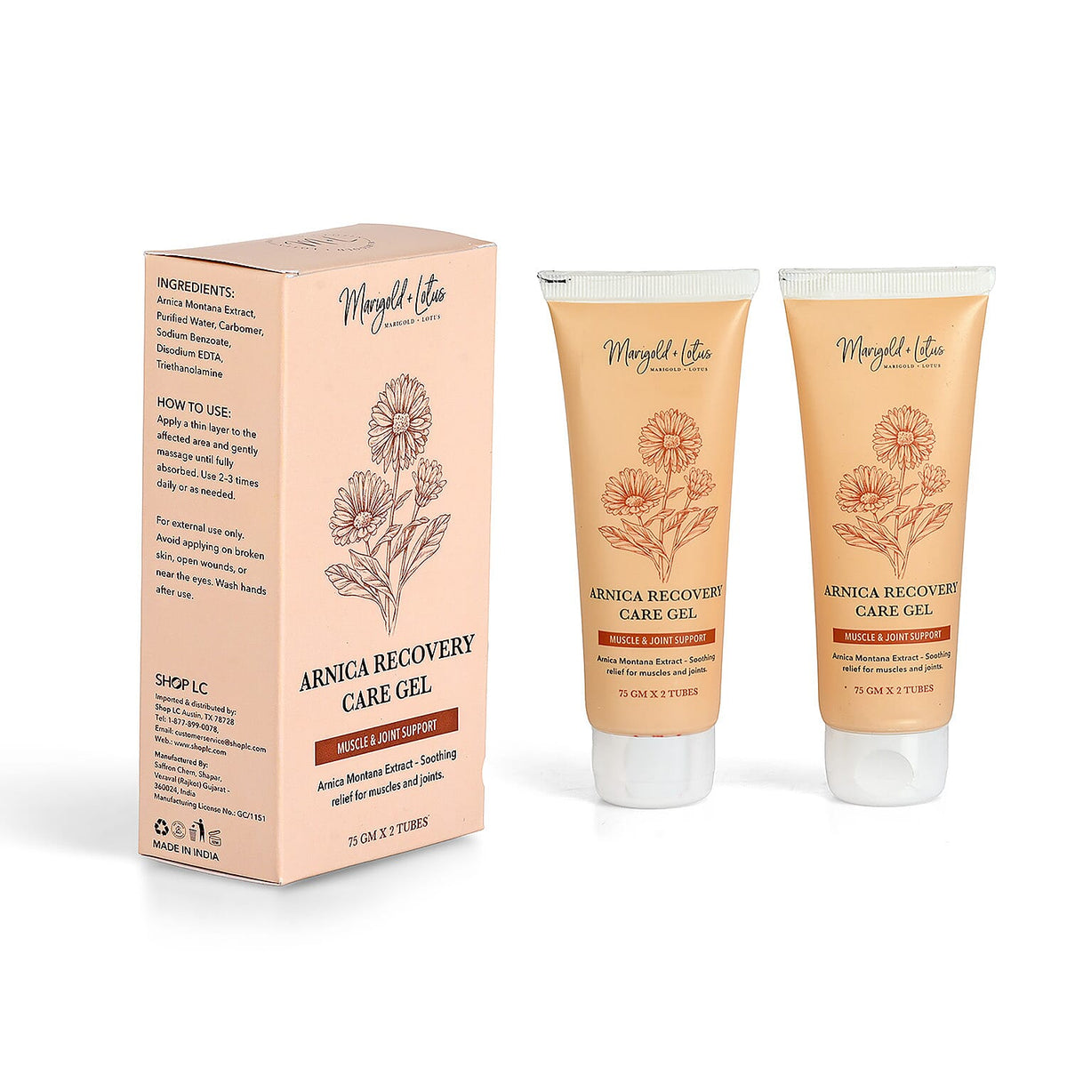 Marigold & Lotus Arnica Recovery Care Gel