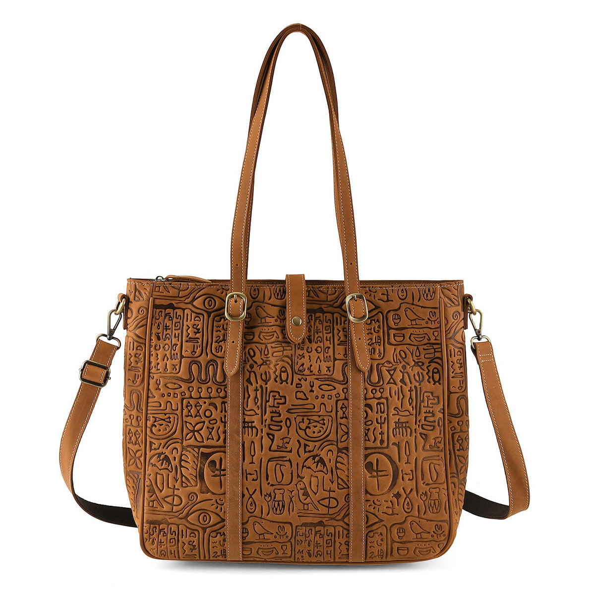 La Marey Yellow Genuine Leather Crossbody Bag