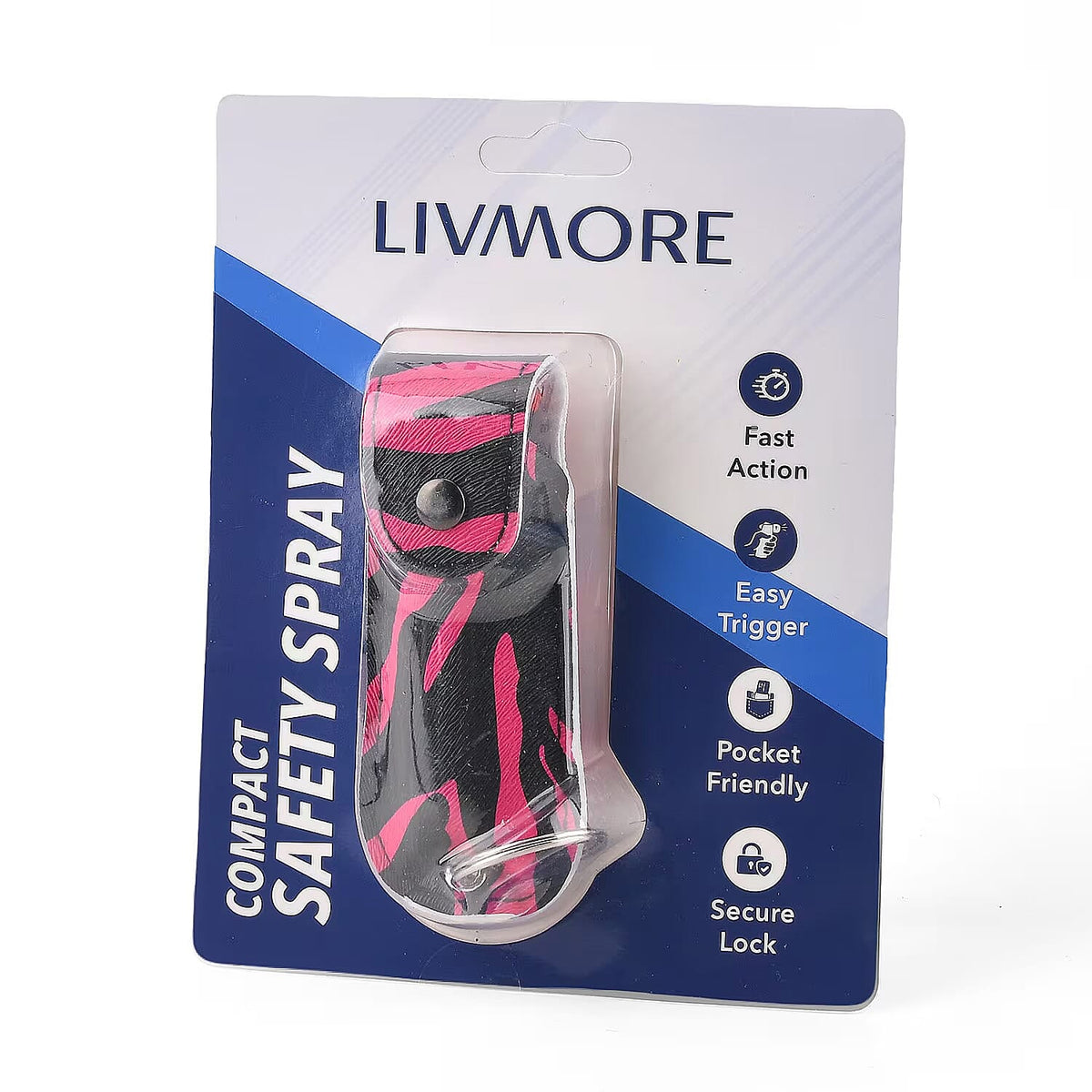 Livmore Pink Zebra Spray Gel Protect (4.33"x1.77")