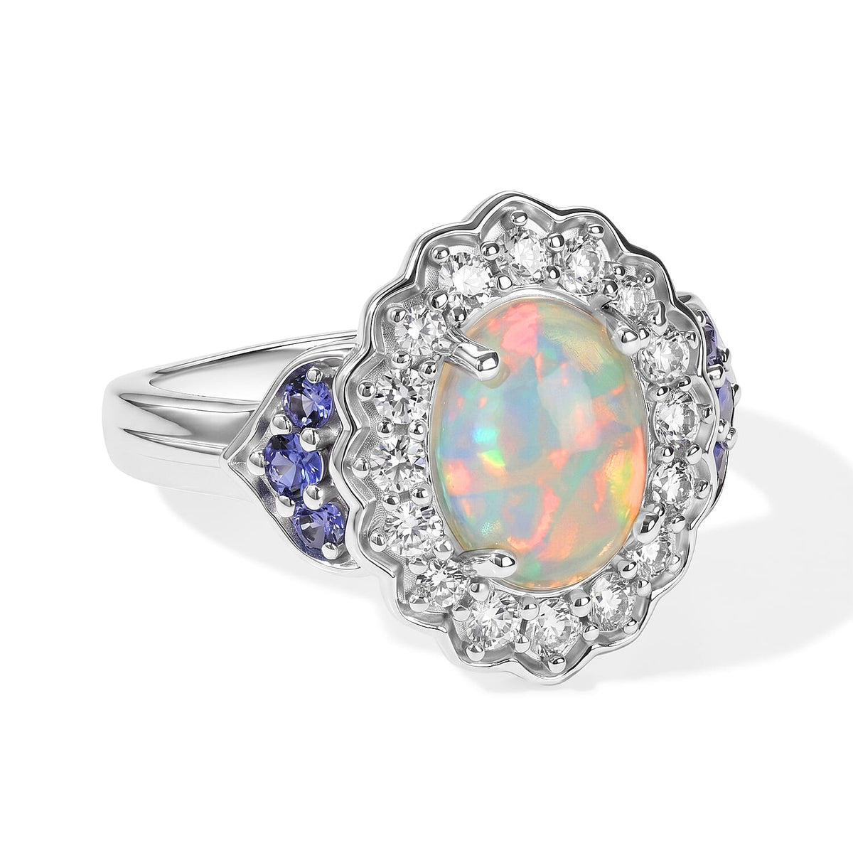 EverTrue Teal Sapphire Ring in 18K YG Plated and Platinum Bond (Size 10.0) 0.70 ctw