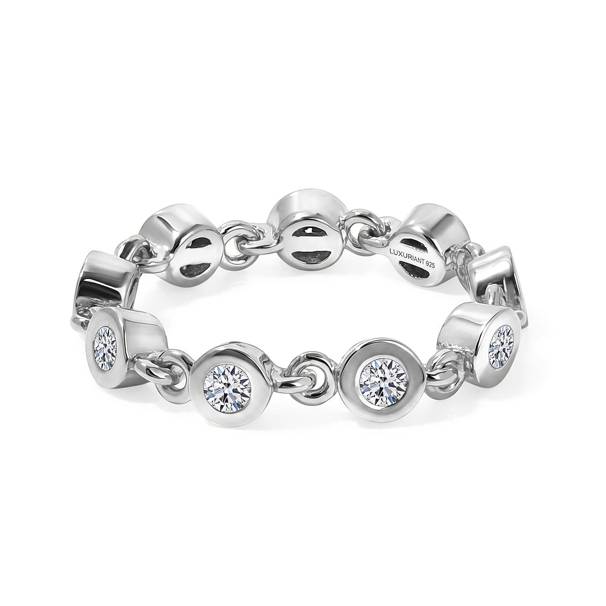 Luxuriant Lab Grown Diamond (G-H, SI) Ring in 18K Vermeil YG Over Sterling Silver (Size 5.0) 0.60 ctw
