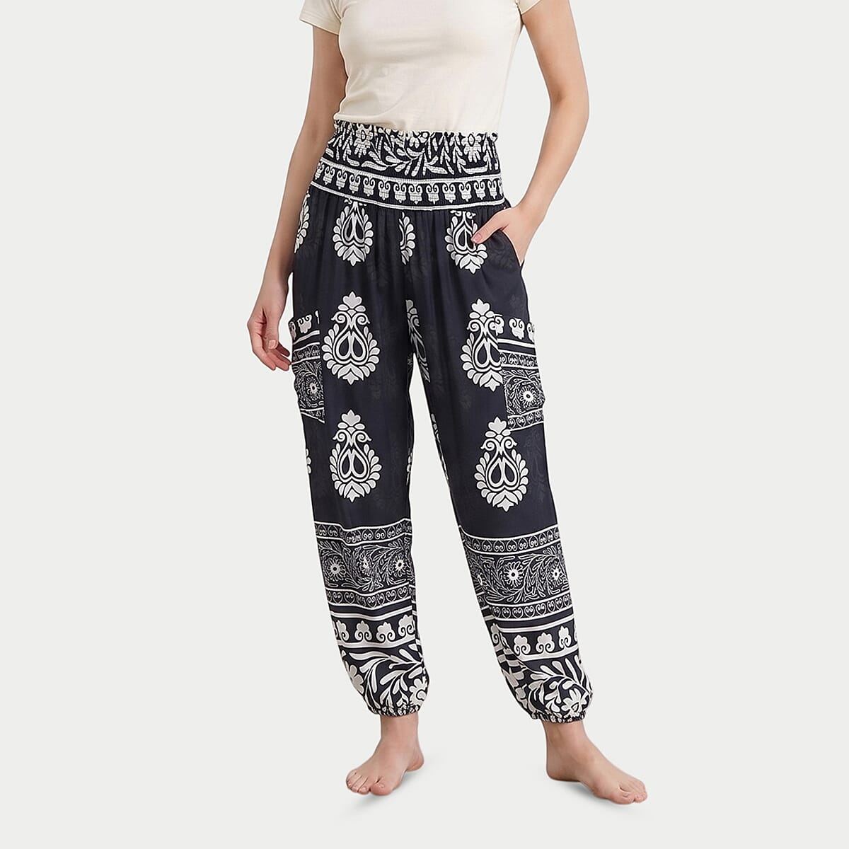 La Marey Orange Pajama Pants with 2 Pockets - One Size Fits Most