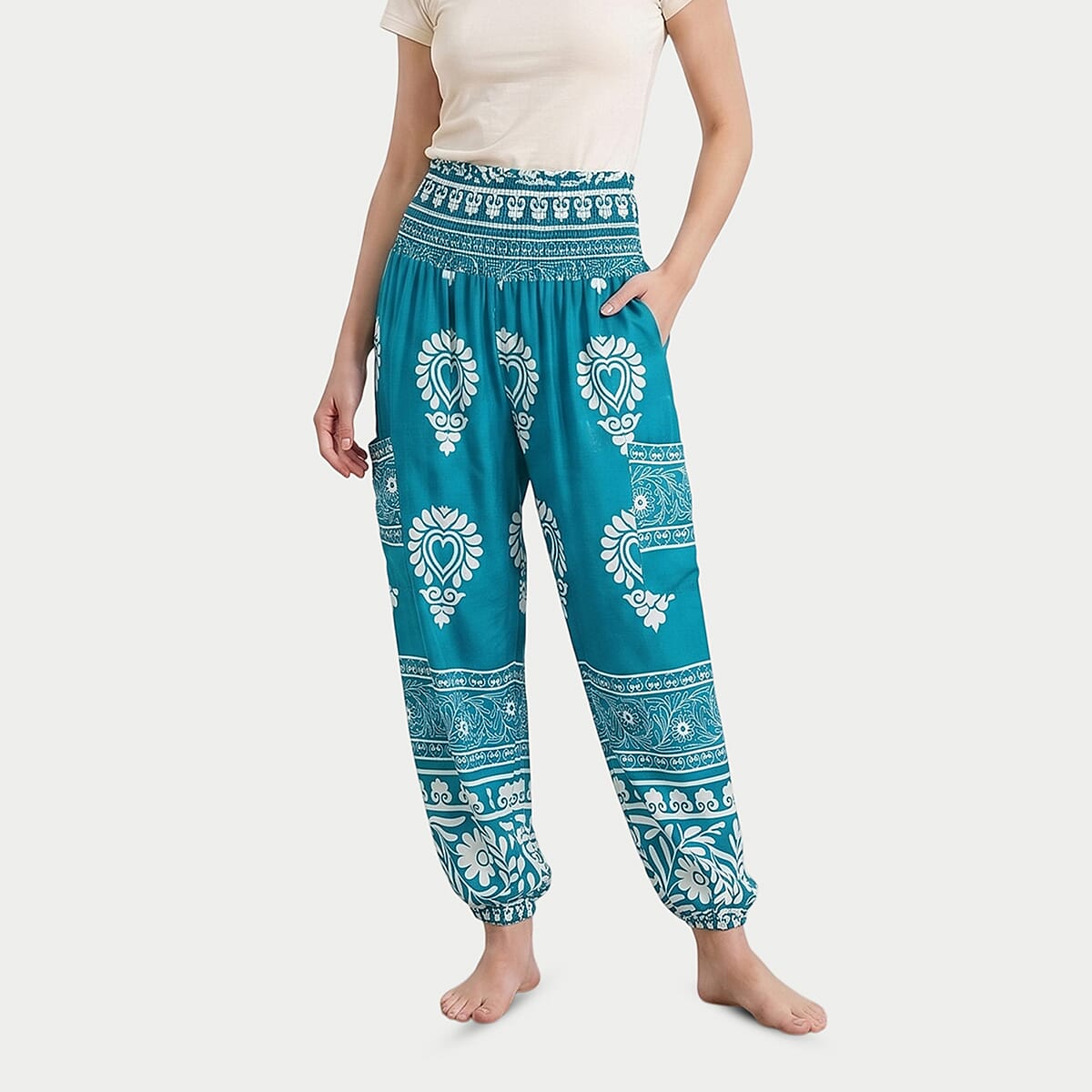 La Marey Orange Pajama Pants with 2 Pockets - One Size Fits Most