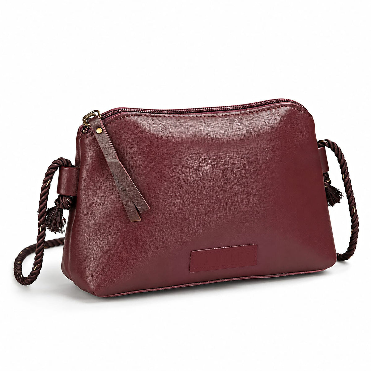 La Marey Mustard Genuine Leather Crossbody Bag
