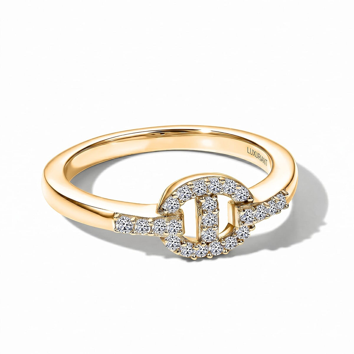 Luxuriant Lab Grown Diamond (G-H, SI) Ring in 18K Vermeil Rose Gold Over Sterling Silver (Size 10.0) 0.20 ctw
