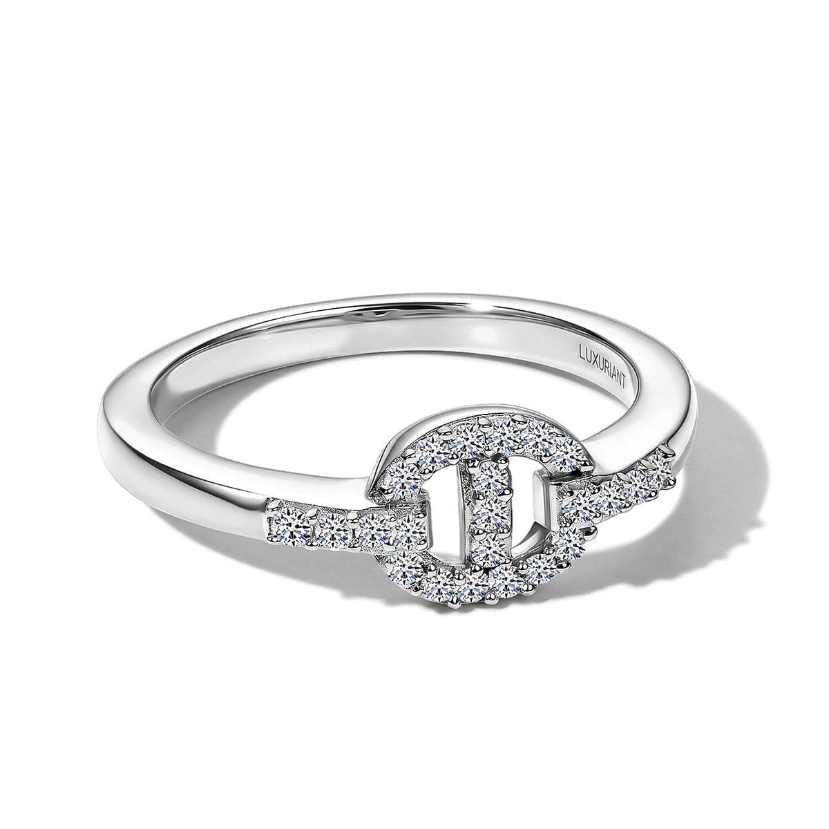 Luxuriant Lab Grown Diamond (G-H, SI) Ring in 18K Vermeil Rose Gold Over Sterling Silver (Size 10.0) 0.20 ctw