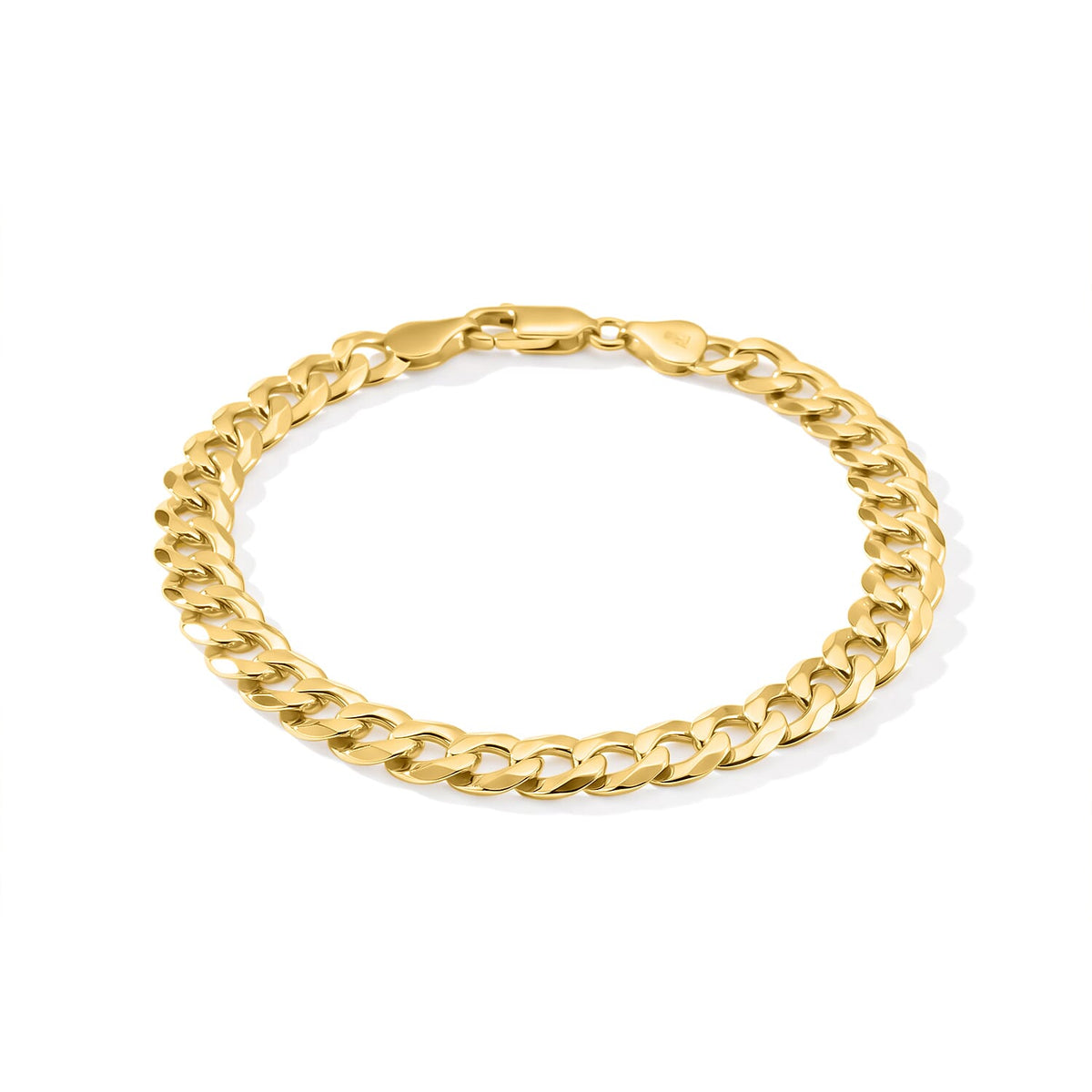 7.5mm Grumeta New Slash Cut Chain Bracelet in Sterling Silver (8.00 In) 10.75 Grams