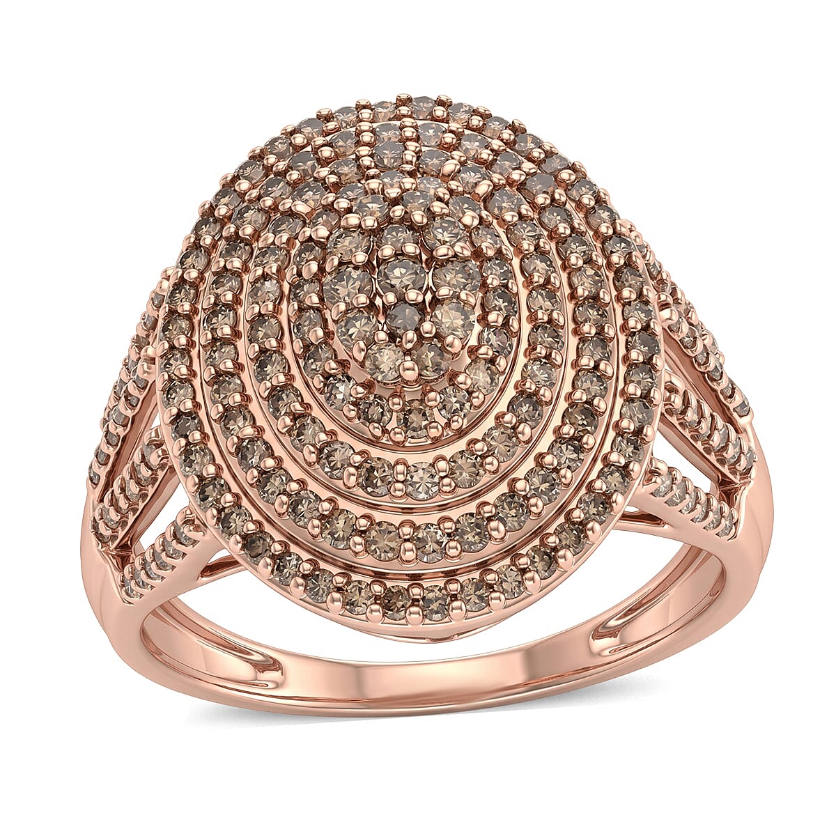 D'Joy Yellow Diamond (IR) Ring in Rhodium Over Sterling Silver (Size 10.0) 1.00 ctw