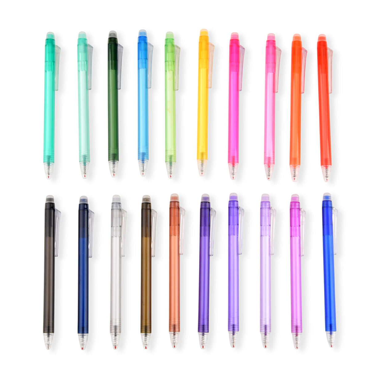 Livmore Multi Color Set of 20 Erasable Gel Pens