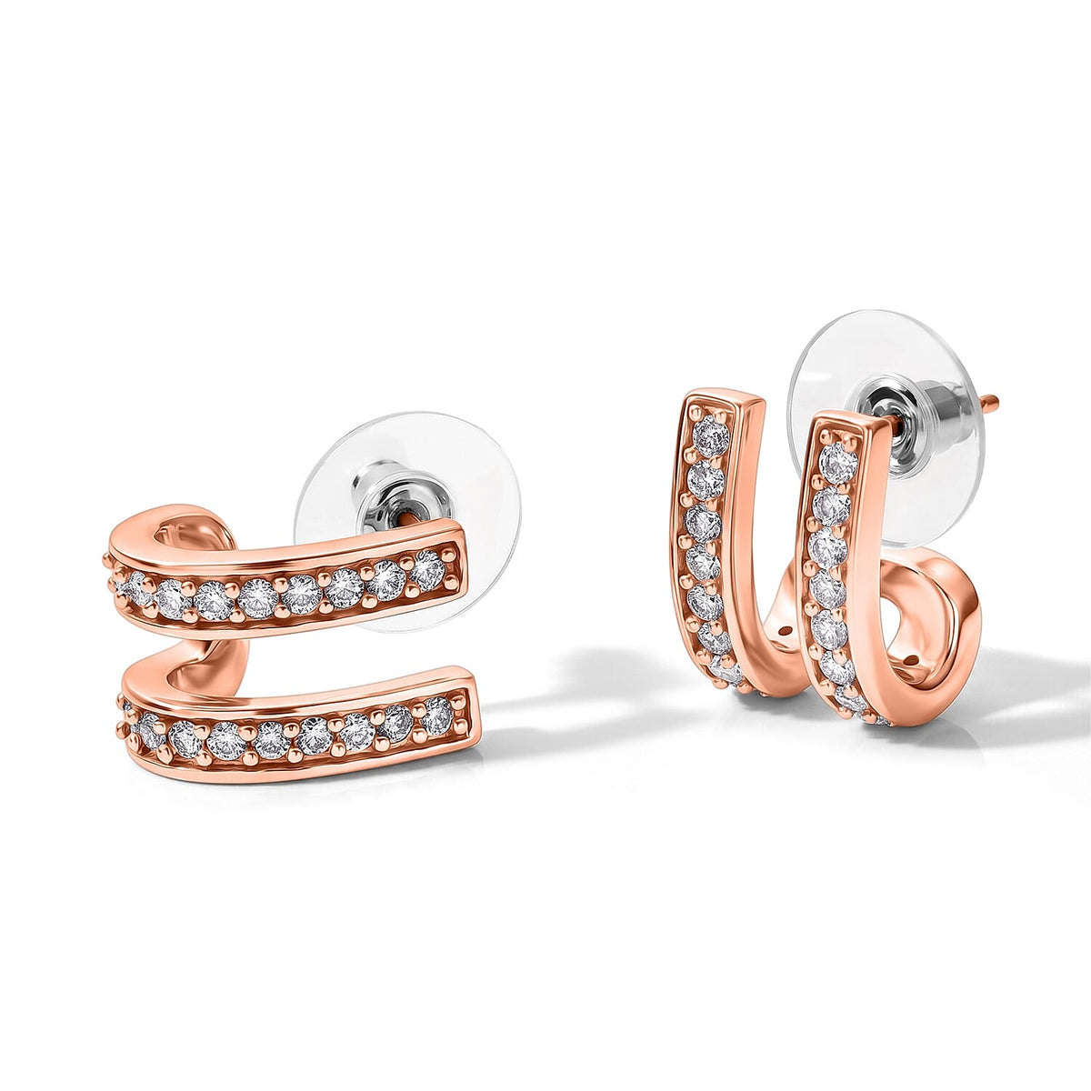 EverTrue Moissanite 1.35 ctw Earrings in Platinum Bond