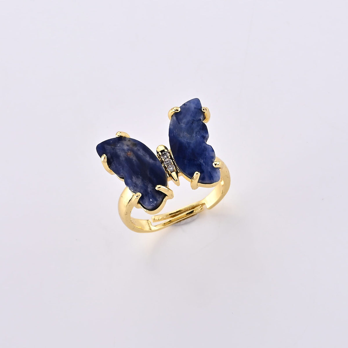 Gold Sandstone Ring in Goldtone (Adjustable) 7.00 ctw