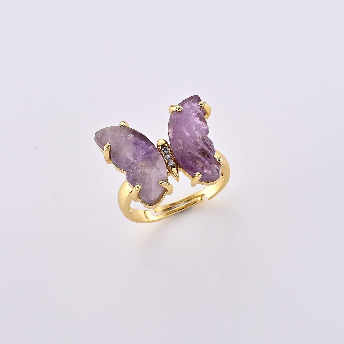 Gold Sandstone Ring in Goldtone (Adjustable) 7.00 ctw