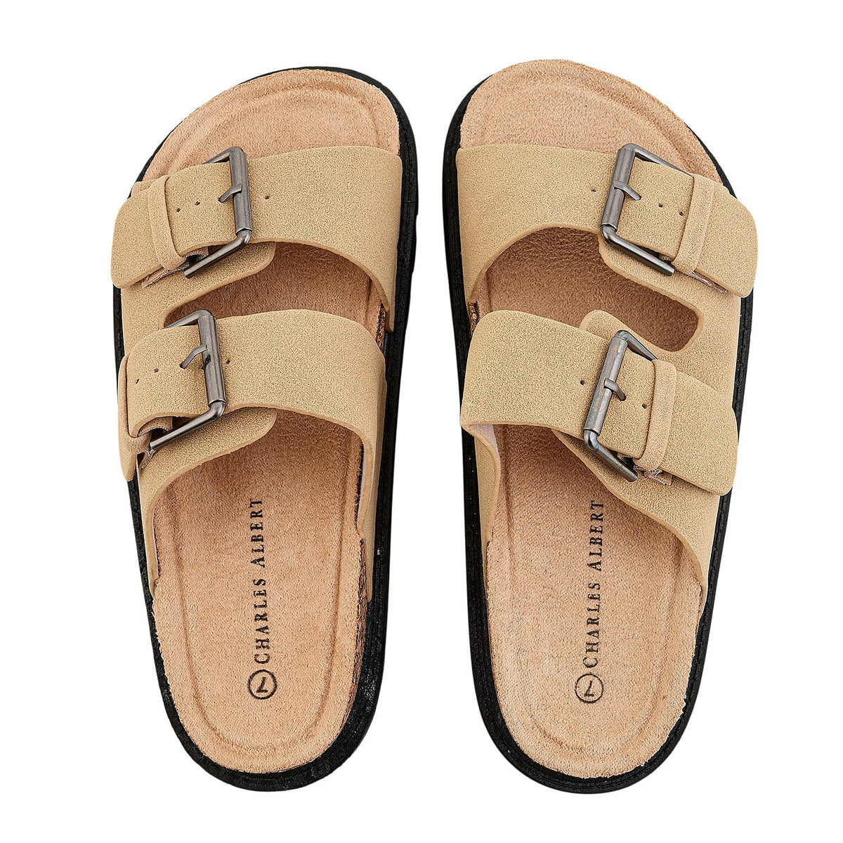 Charles Albert Rose Gold Strap Sandal -7