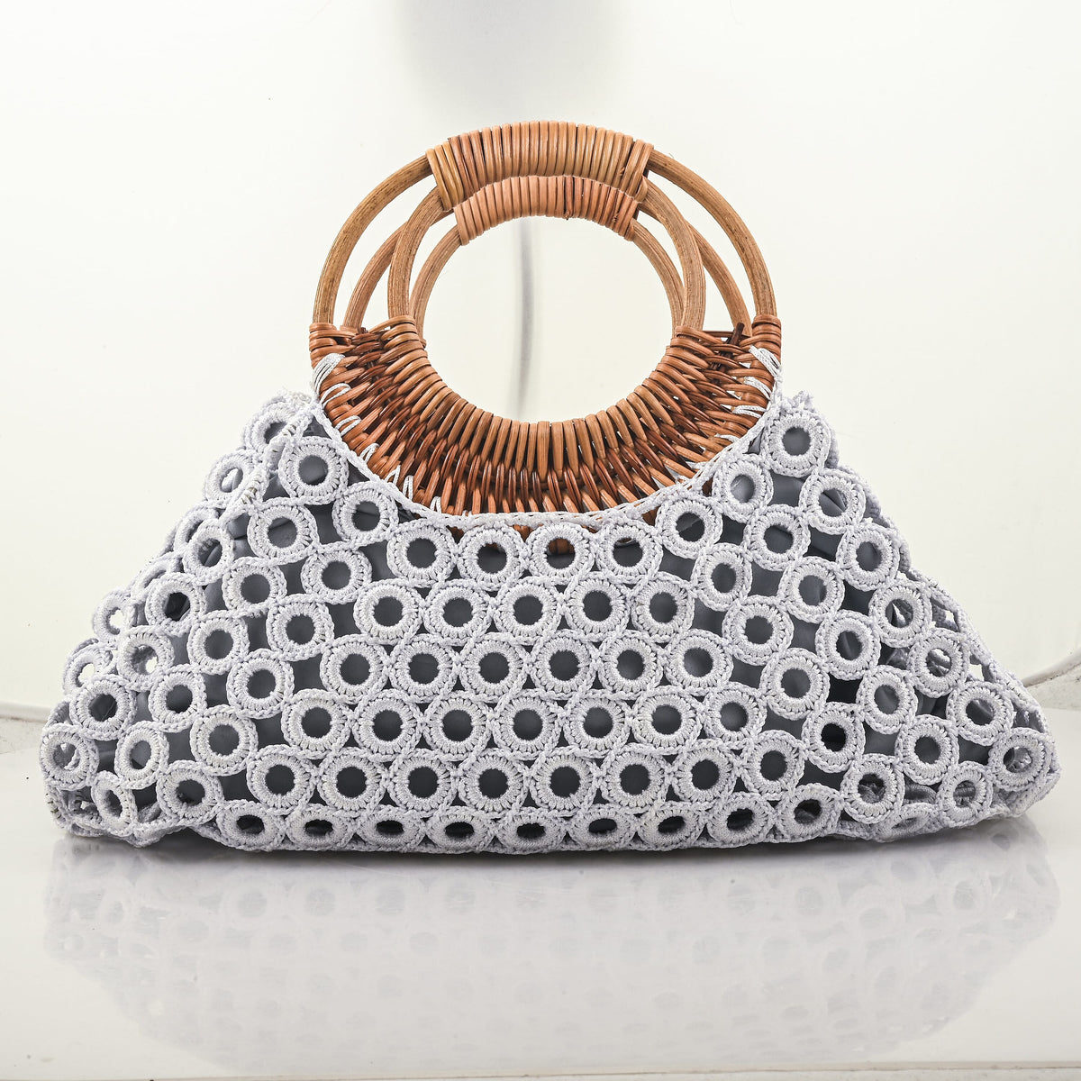 La Marey Pink Crochet Bag
