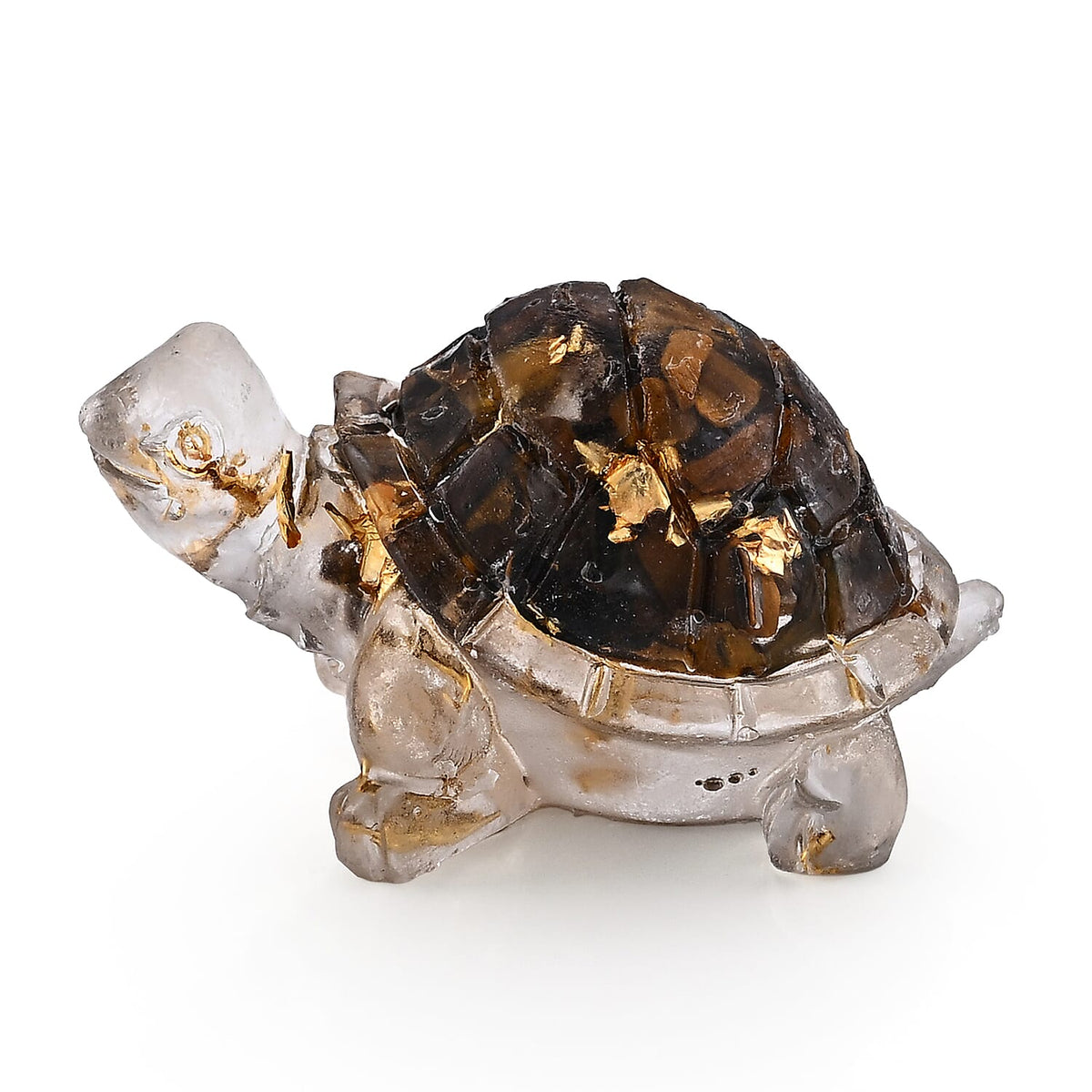 Resin with Lapis Lazuli Turtle Decor 50x30mm 10.00 ctw