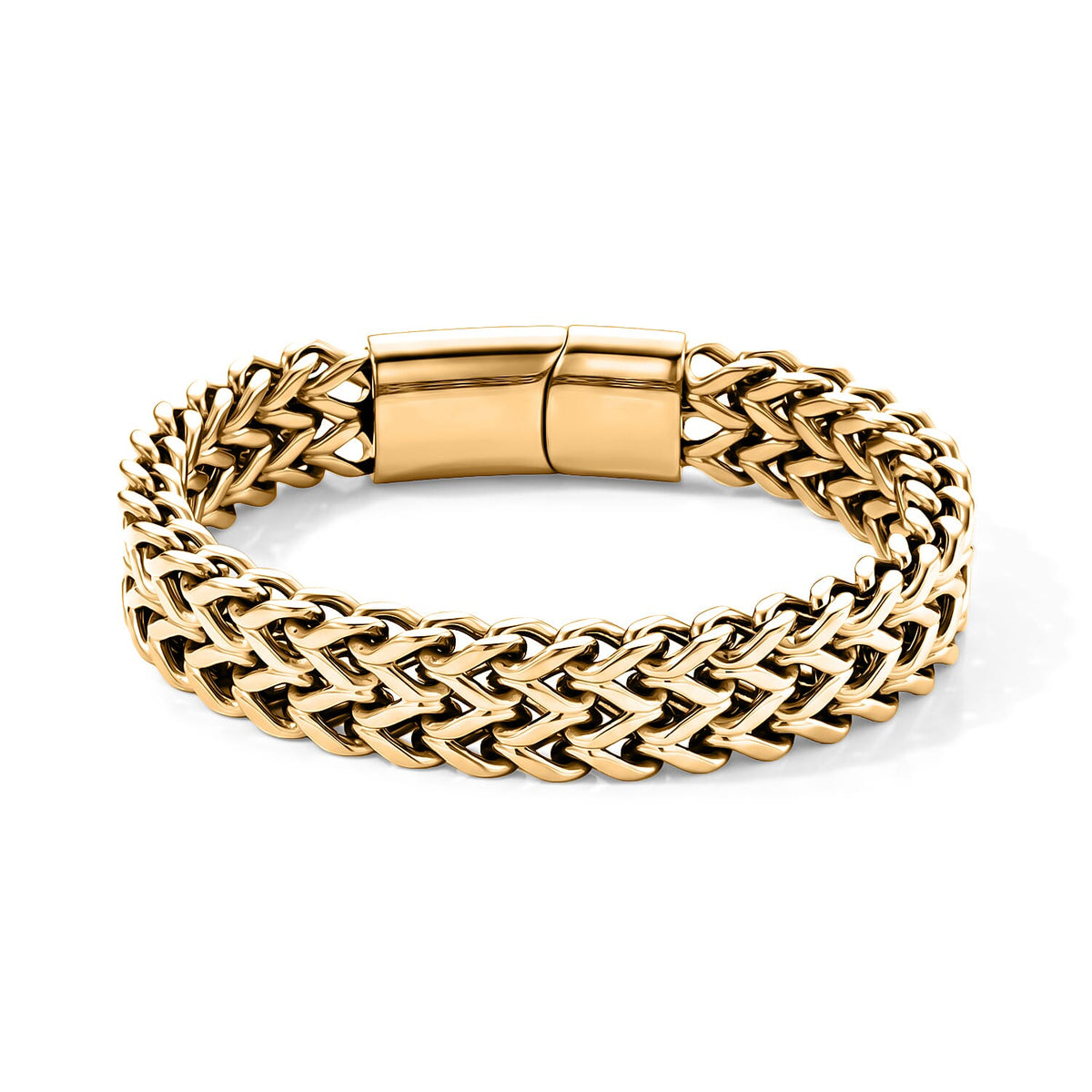 Byzantine Weave Bracelet in Stainless Steel (7.50 In)