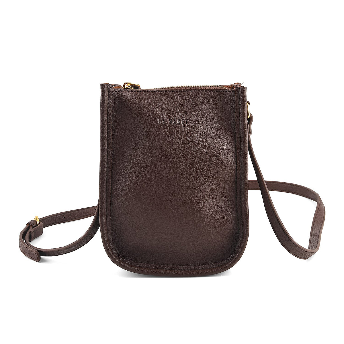 La Marey Black Genuine Leather Embossed Brand Wallet