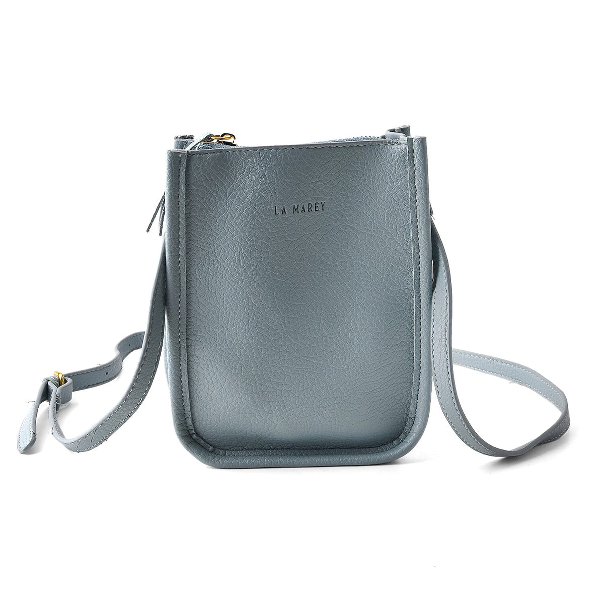 La Marey Black Genuine Leather Embossed Brand Wallet
