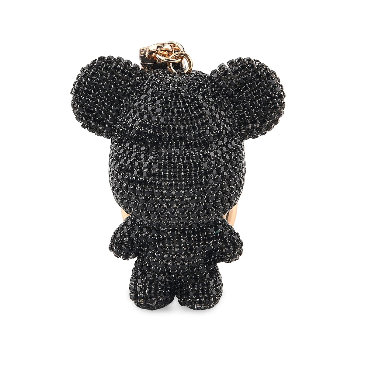Black Bear Crystal Keyring